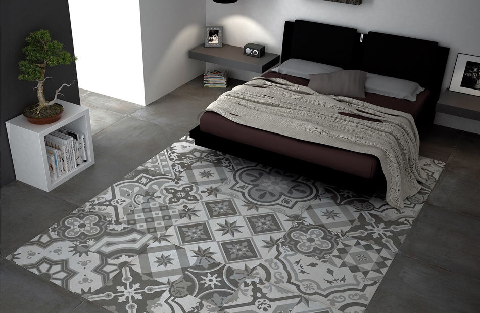 Limestone Patchwork Grafito 80 x 80 cm